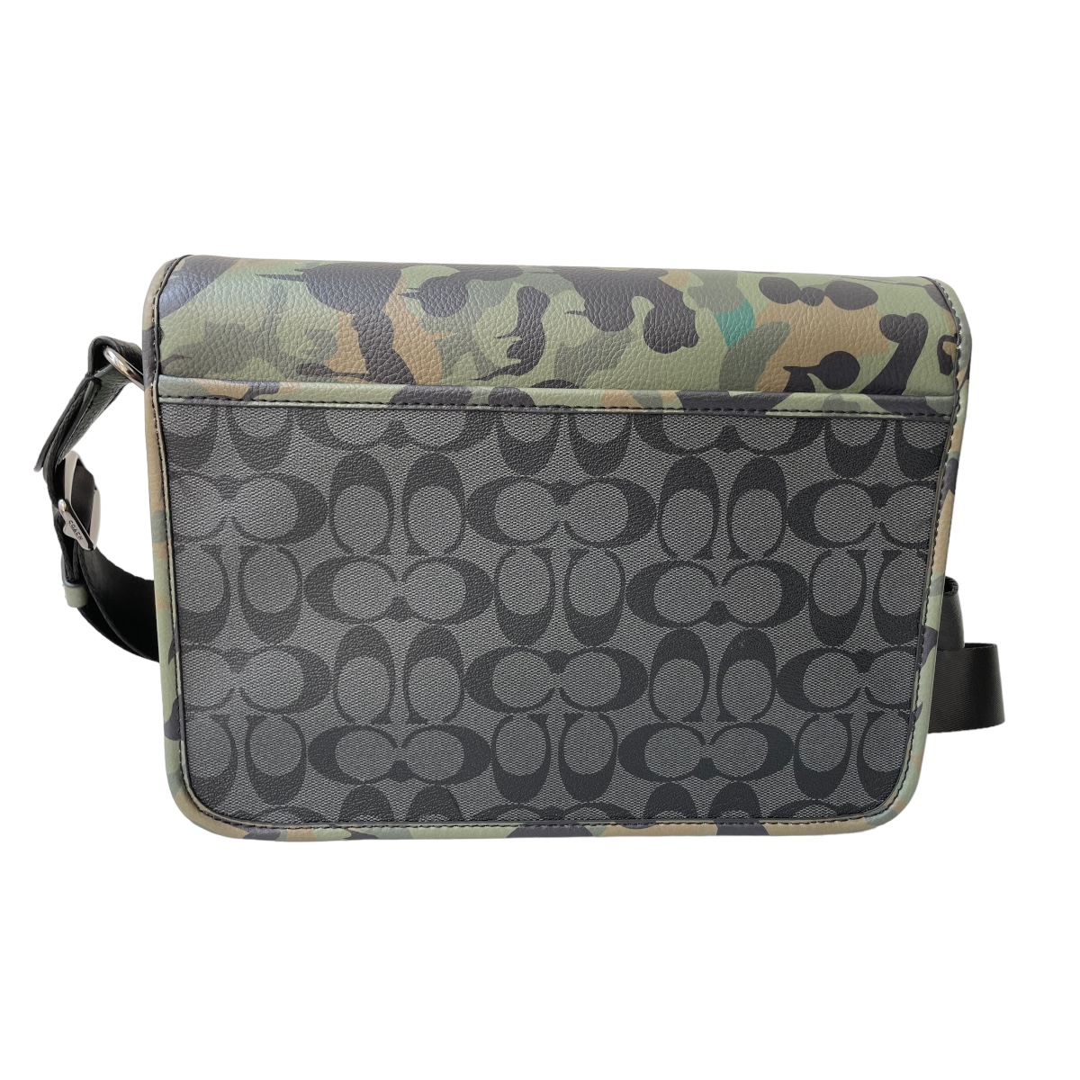 Crossbody Coach League Messenger Bag Signature Canvas Camouflage