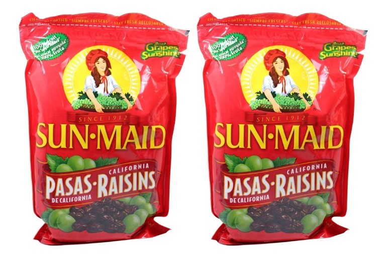Pasas De California Deshidratadas Sun Maid 2 Pzas De 1 Kg