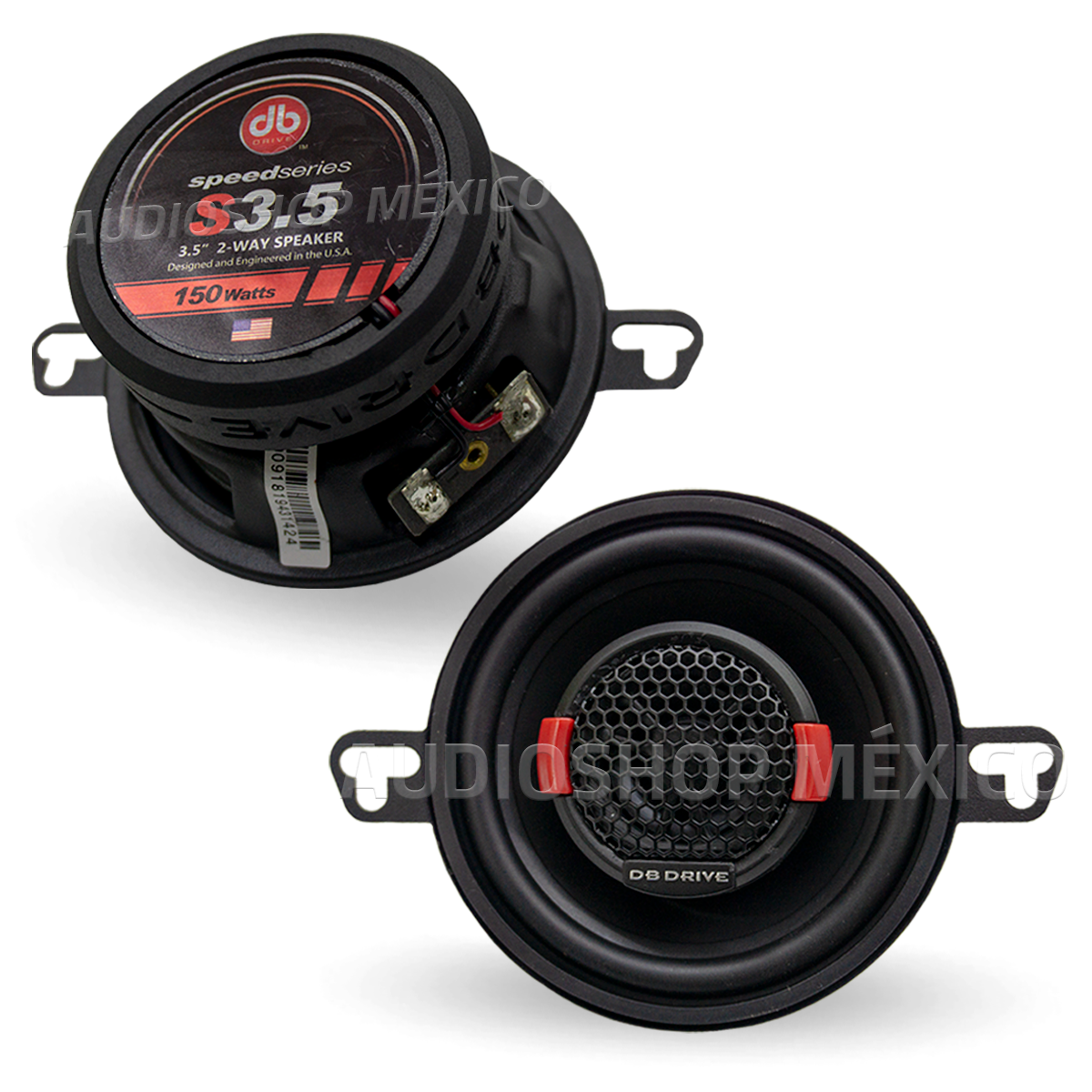 Bocinas Coaxiales DB Drive S3.5 - Potencia Compacta para Tu Vehículo