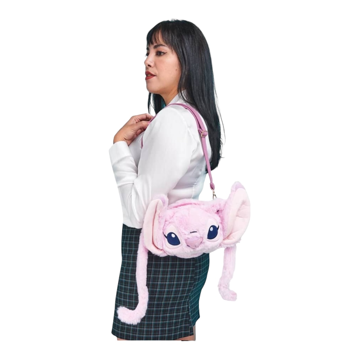 Bolsa Crossbody De Peluche Stitch Angel Disnet Original.