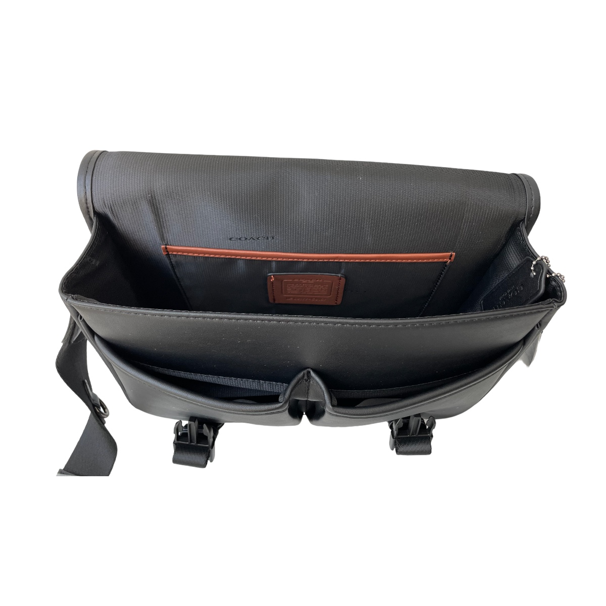 Crossbody Coach League Messenger Bag Signature Canvas Black