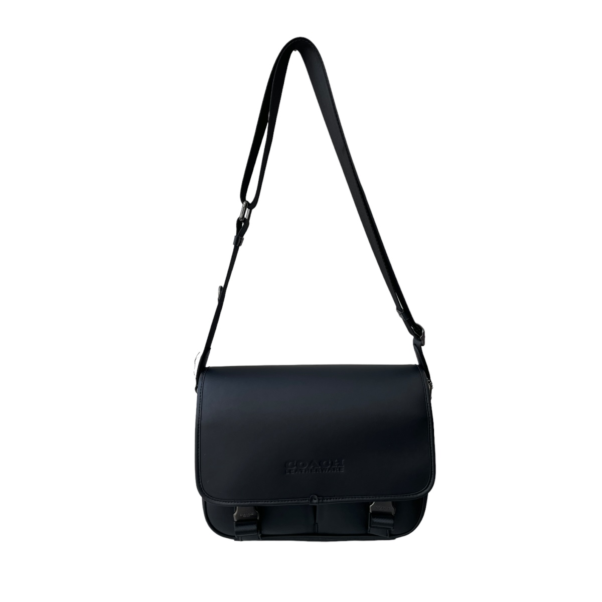 Crossbody Coach League Messenger Bag Signature Canvas Black