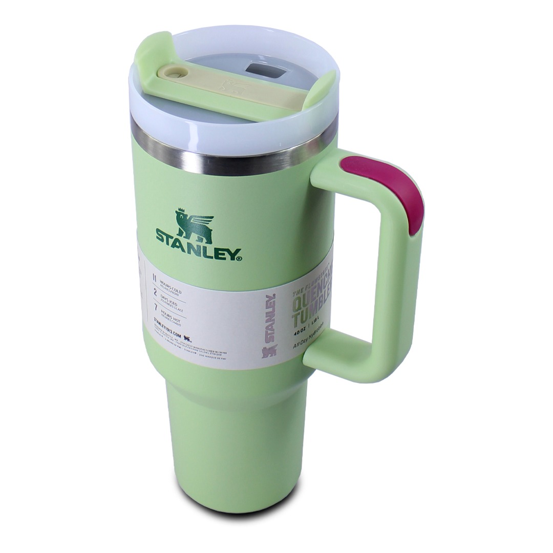 Vaso Termico Color Verde Stanley De Acero Inoxidabel 40oz Con Popote 