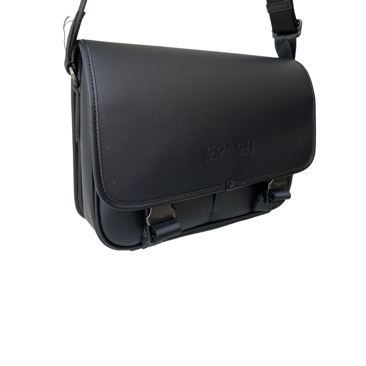 Crossbody Coach League Messenger Bag Signature Canvas Black