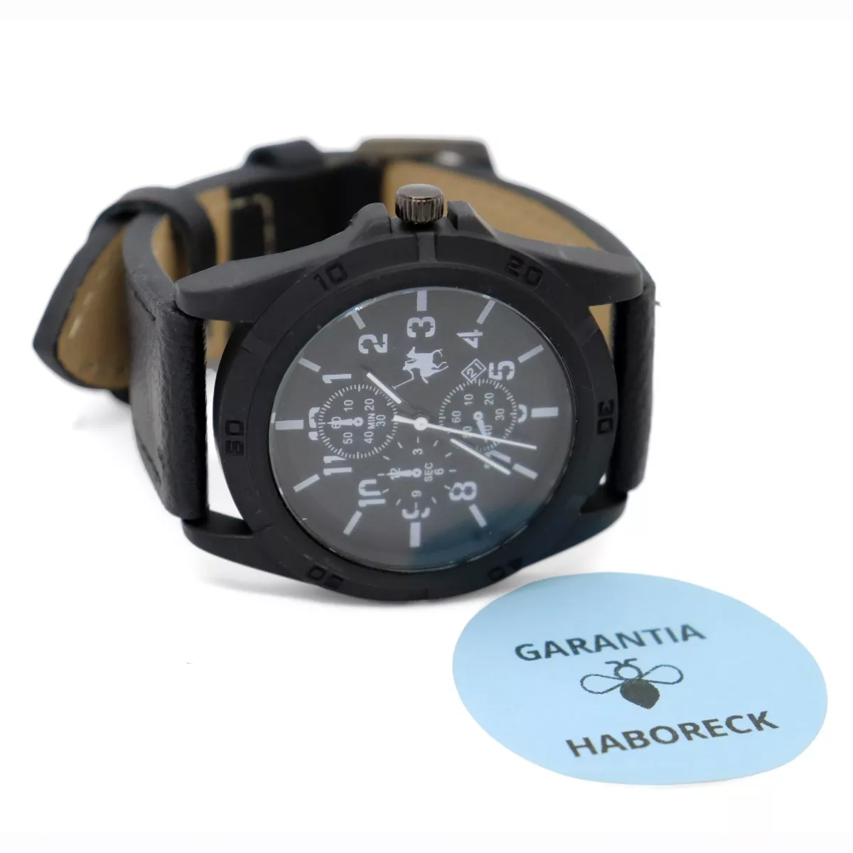 Kit Cartera Reloj Pluma Lentes negro Polo Club Set Para Regalo
