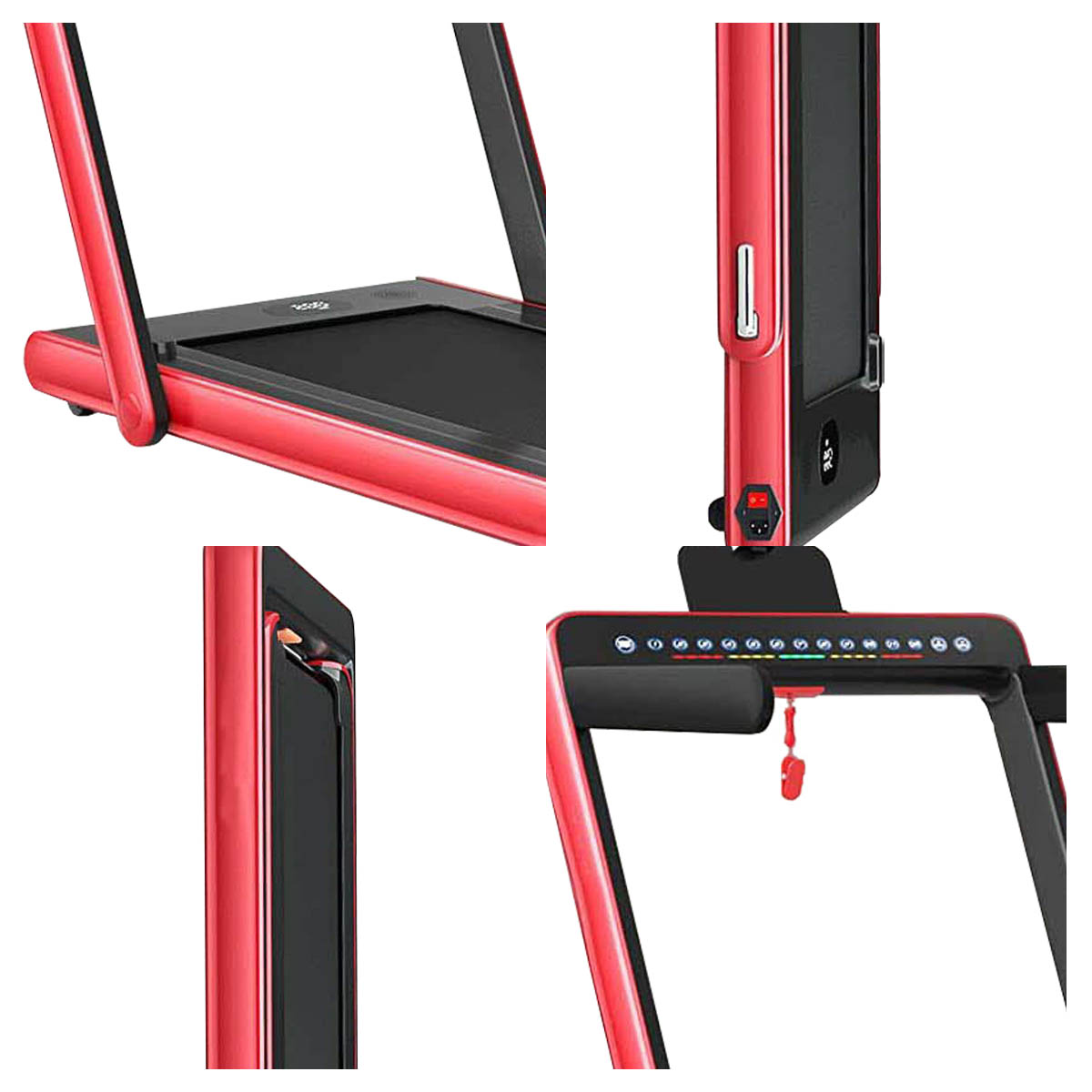 Caminadora Eléctrica Level Fitness 2 En 1 110v Color Rojo