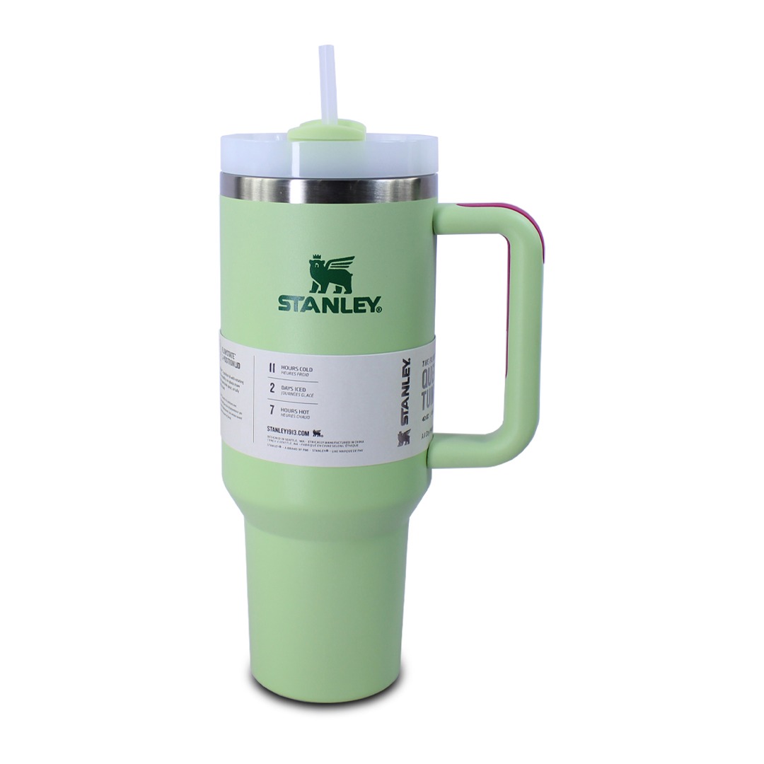 Vaso Termico Color Verde Stanley De Acero Inoxidabel 40oz Con Popote 