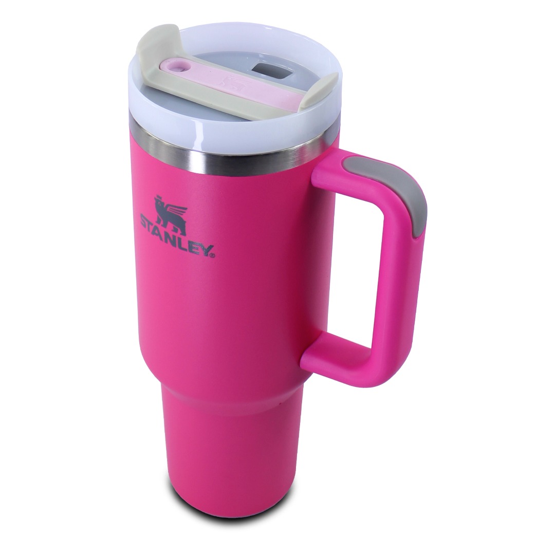 Vaso Termico Rosa Stanley De Acero Inoxidable 40oz Con Popote 