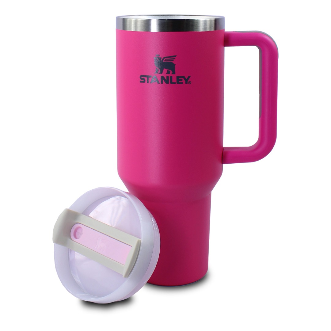Vaso Termico Rosa Stanley De Acero Inoxidable 40oz Con Popote 
