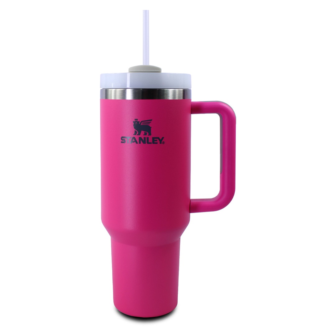 Vaso Termico Rosa Stanley De Acero Inoxidable 40oz Con Popote 