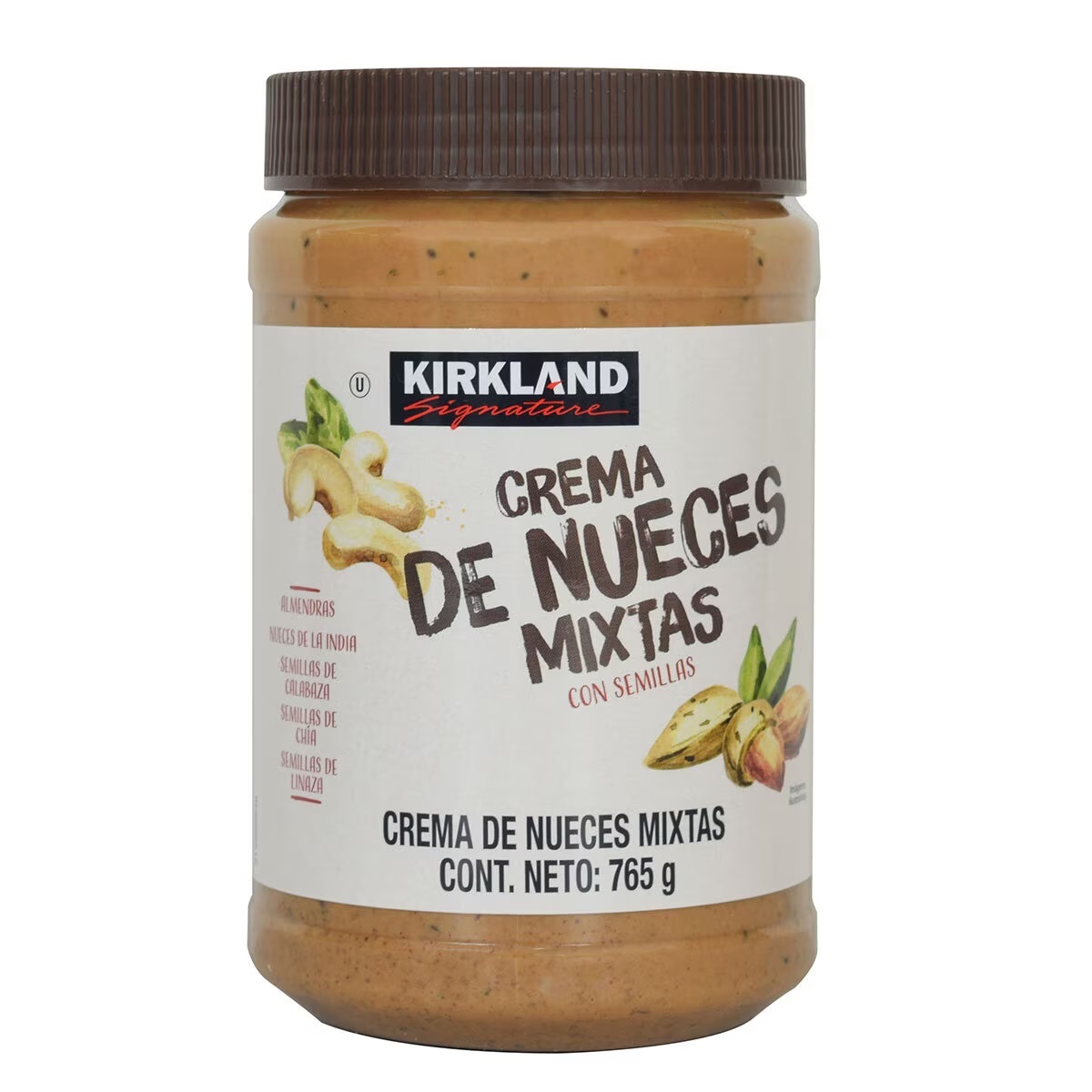 Crema De Nueces Mixtas Kirkland Signature Con Semillas 765 g