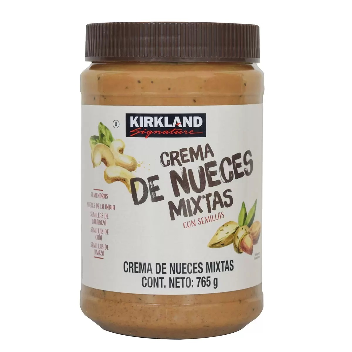 Crema De Nueces Mixtas Kirkland Signature Con Semillas 765 g