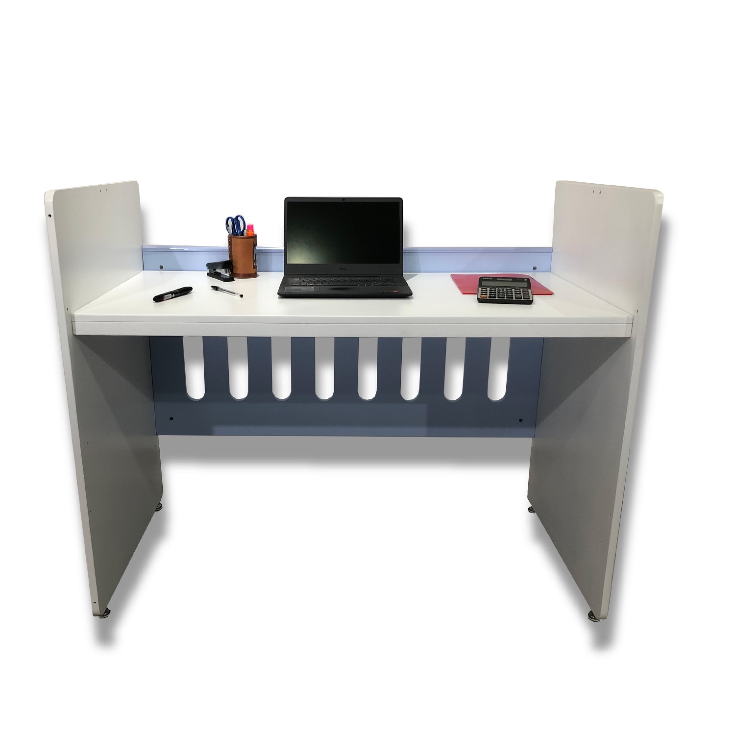 Cuna de madera convertible 6en1 CUNABEBE Blanco Azul.