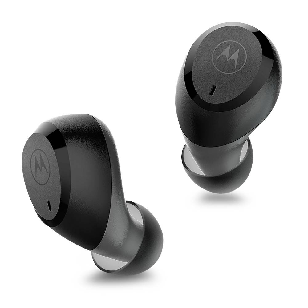 Audífonos Bluetooth Motorola Motobuds 100 Resistentes al agua Negro