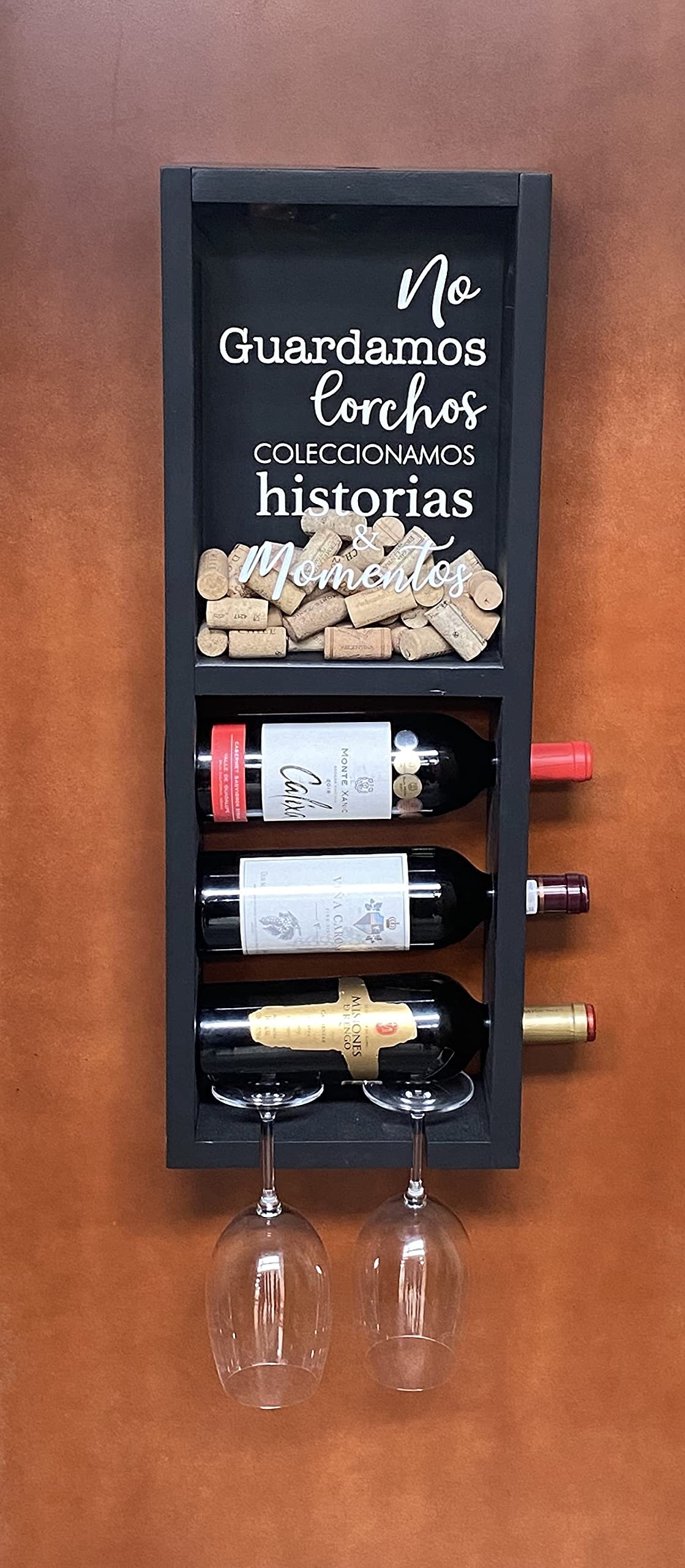 Porta Botella y Guarda corchos Nandos el Detalle Perfecto No guardamos Chocolate