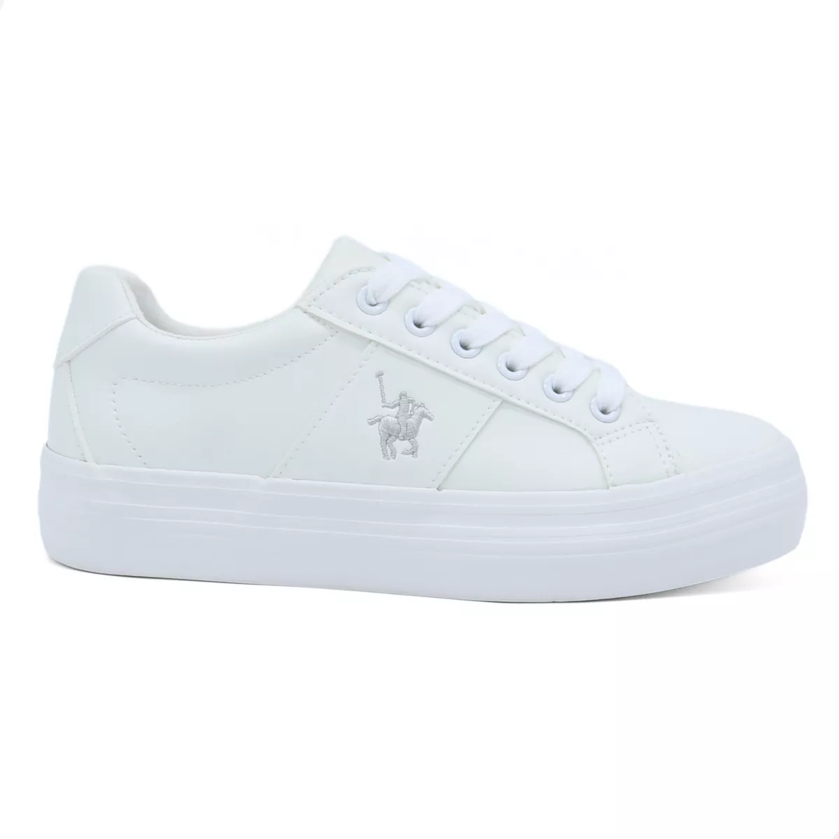 Tenis Polo Club Para Mujer Casual York Team Plataforma Blanco And24.