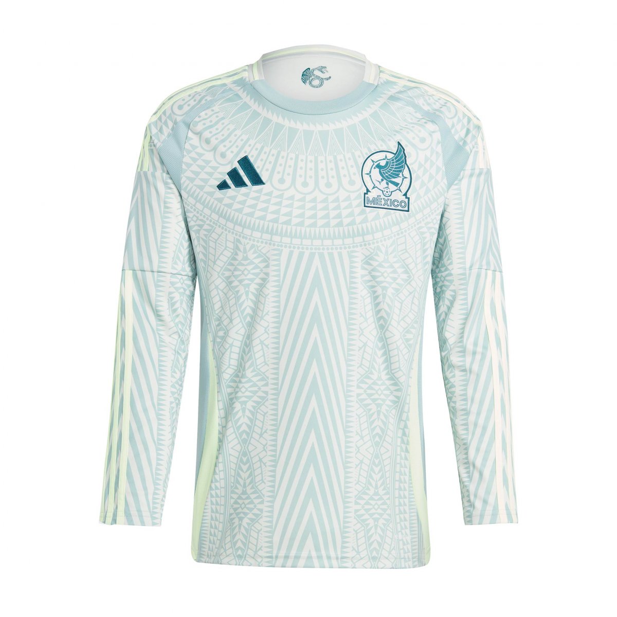 Jersey Original Adidas Selección Mexicana local manga larga 2024 IP6387.
