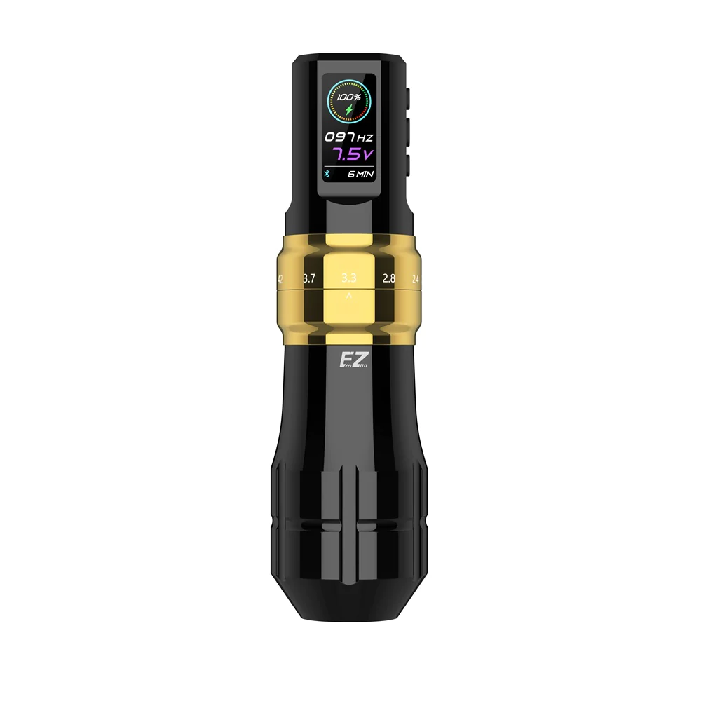 EZ P3 PRO Pen Inalámbrica para tatuar con 2 baterías, stroke ajustable. Ideal para tatuajes y micropigmentación. 