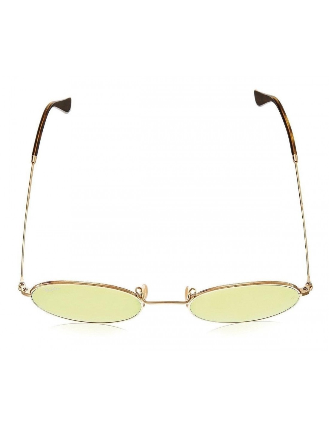 Lentes Ray Ban Rb3547n 001/93 Oval Flat Lenses Dorado Espejo