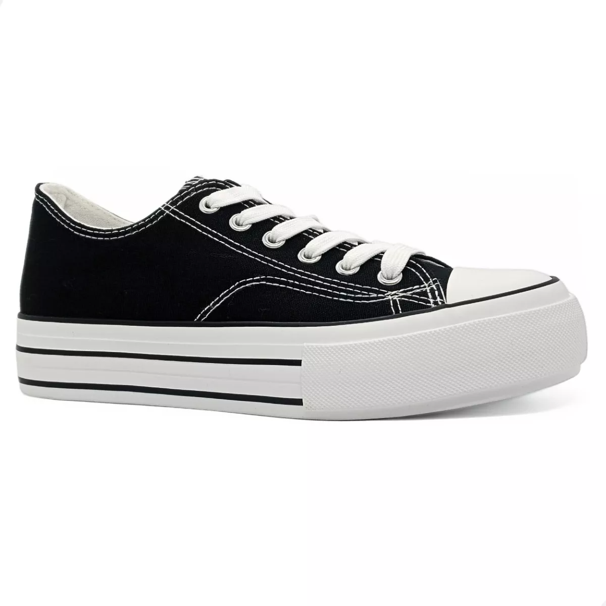 Tenis Andrea Para Mujer Sneaker Plataforma Urbano Negro Clásico And24.