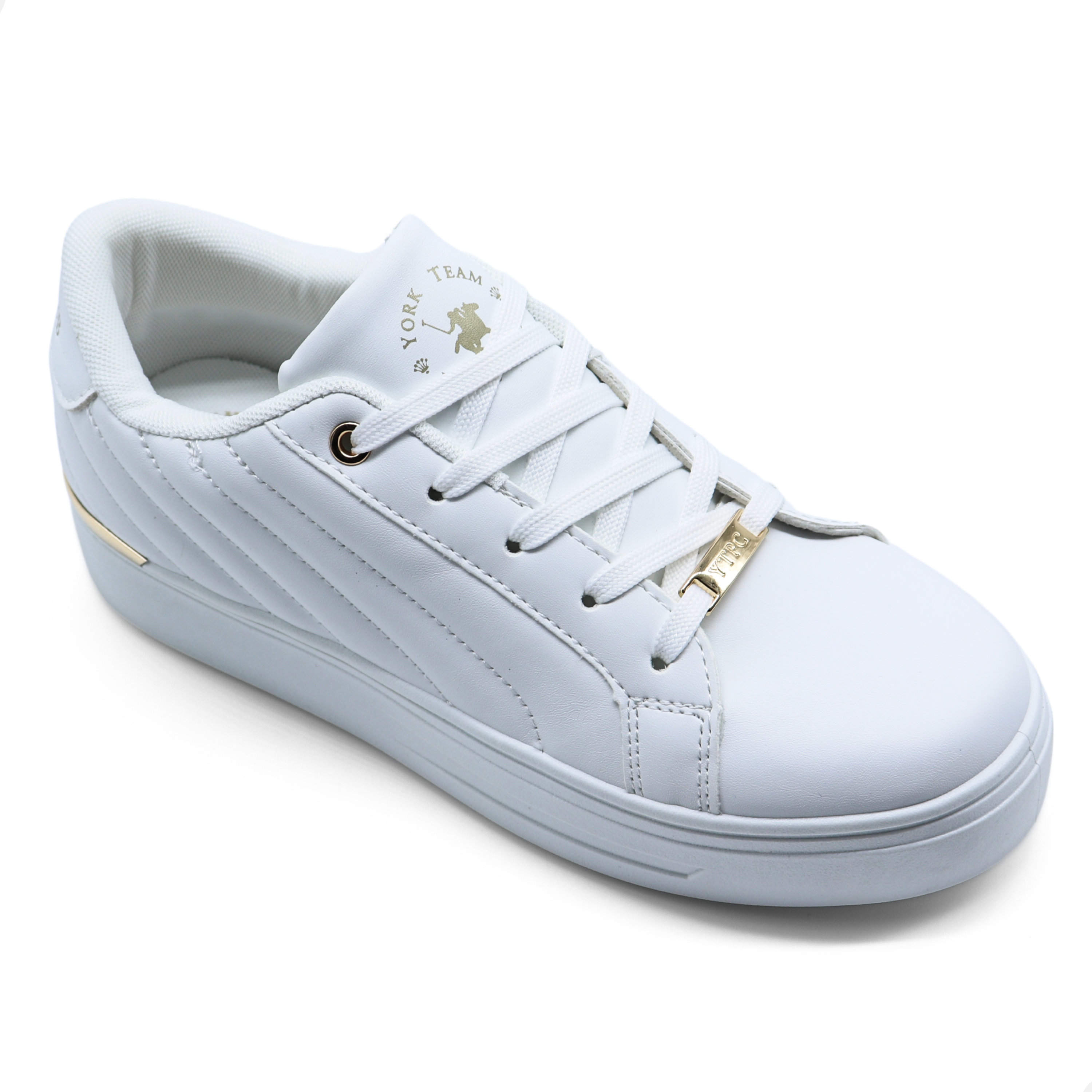 Tenis Polo Club Para Mujer Urbano York Team Plataforma Casual Blanco And24.
