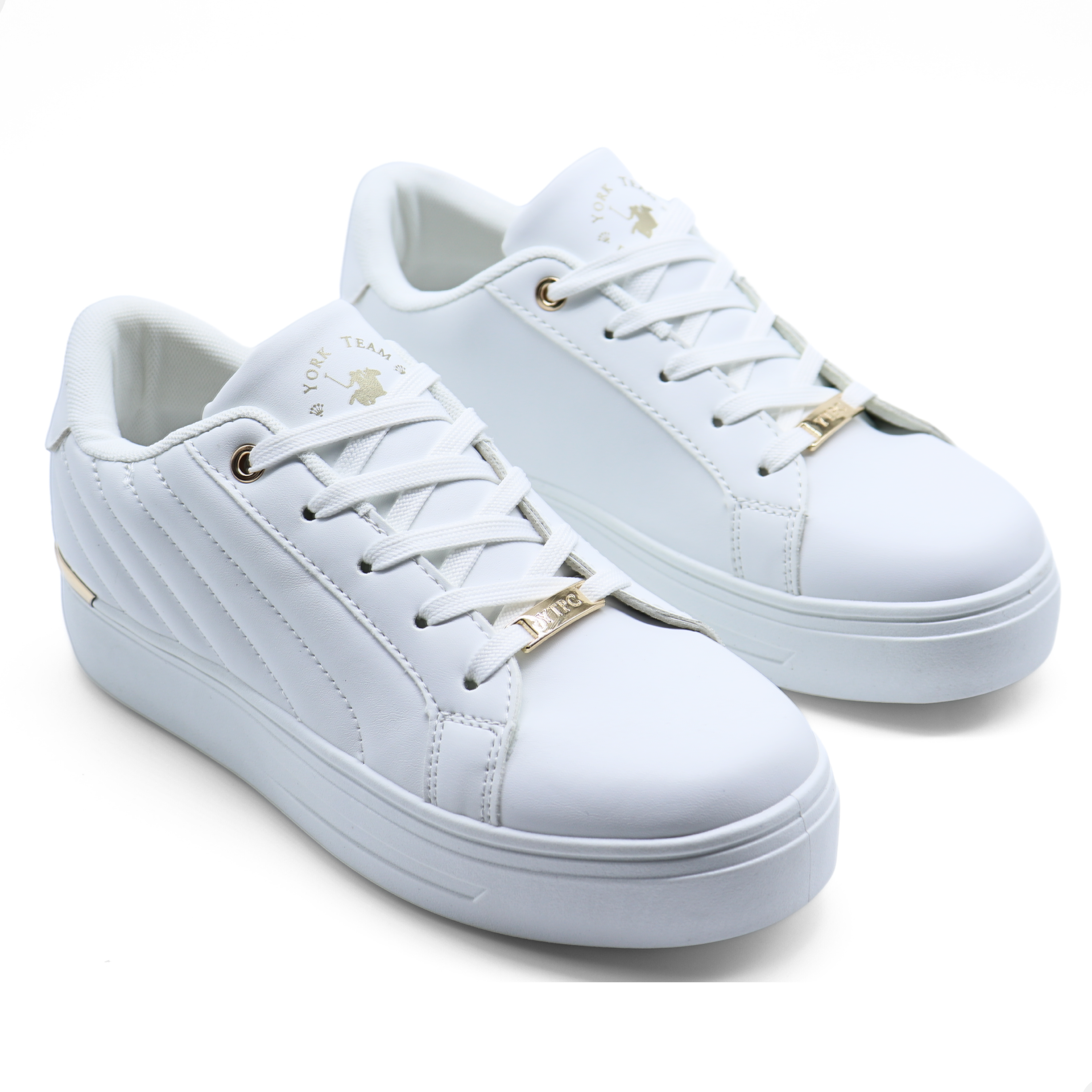 Tenis Polo Club Para Mujer Urbano York Team Plataforma Casual Blanco And24.