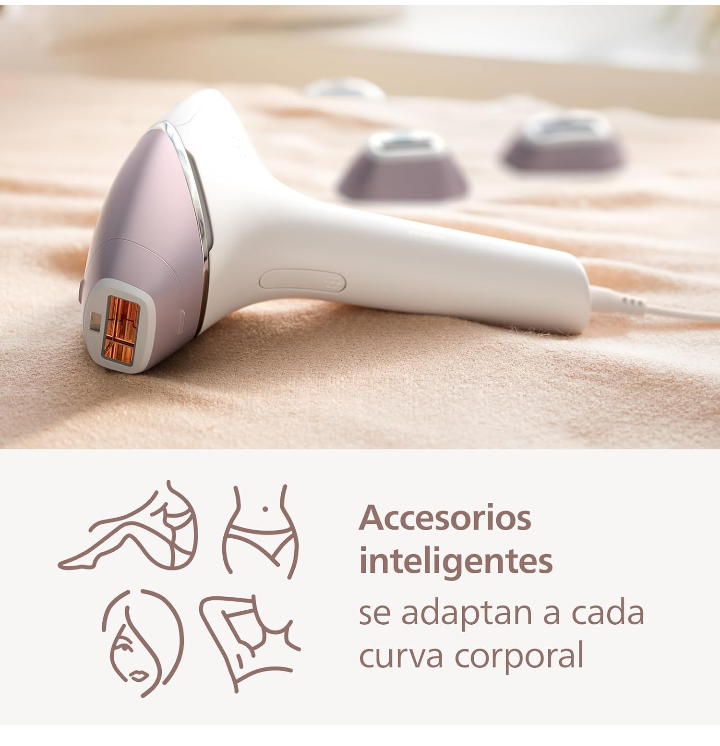 Depiladora Lumea prestige IPL tecnología sense IQ luz pulsada 4 cabezales inteligente 