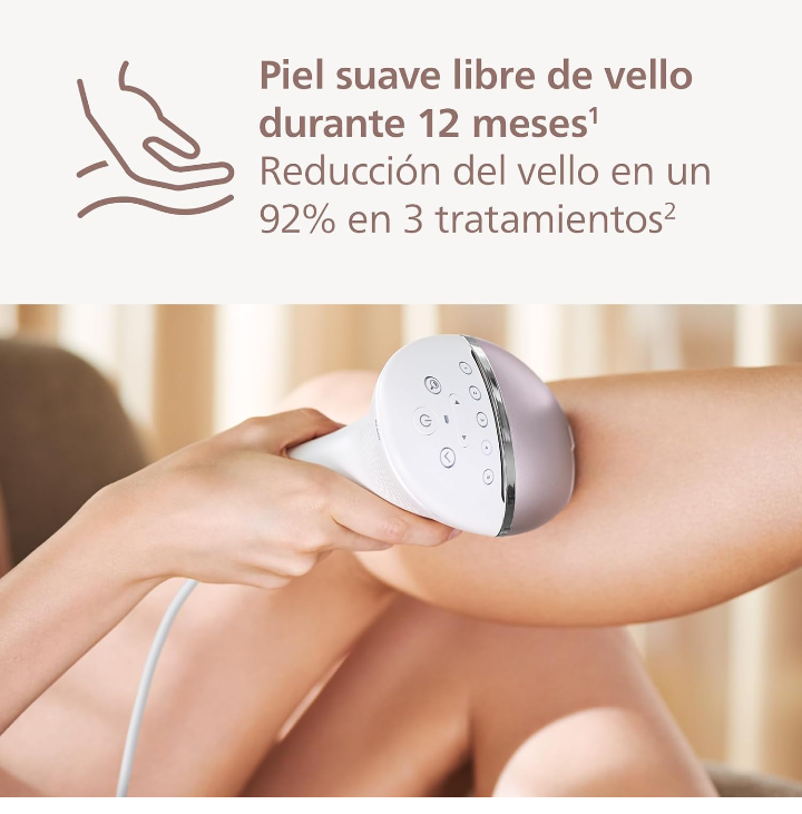 Depiladora Lumea prestige IPL tecnología sense IQ luz pulsada 4 cabezales inteligente 