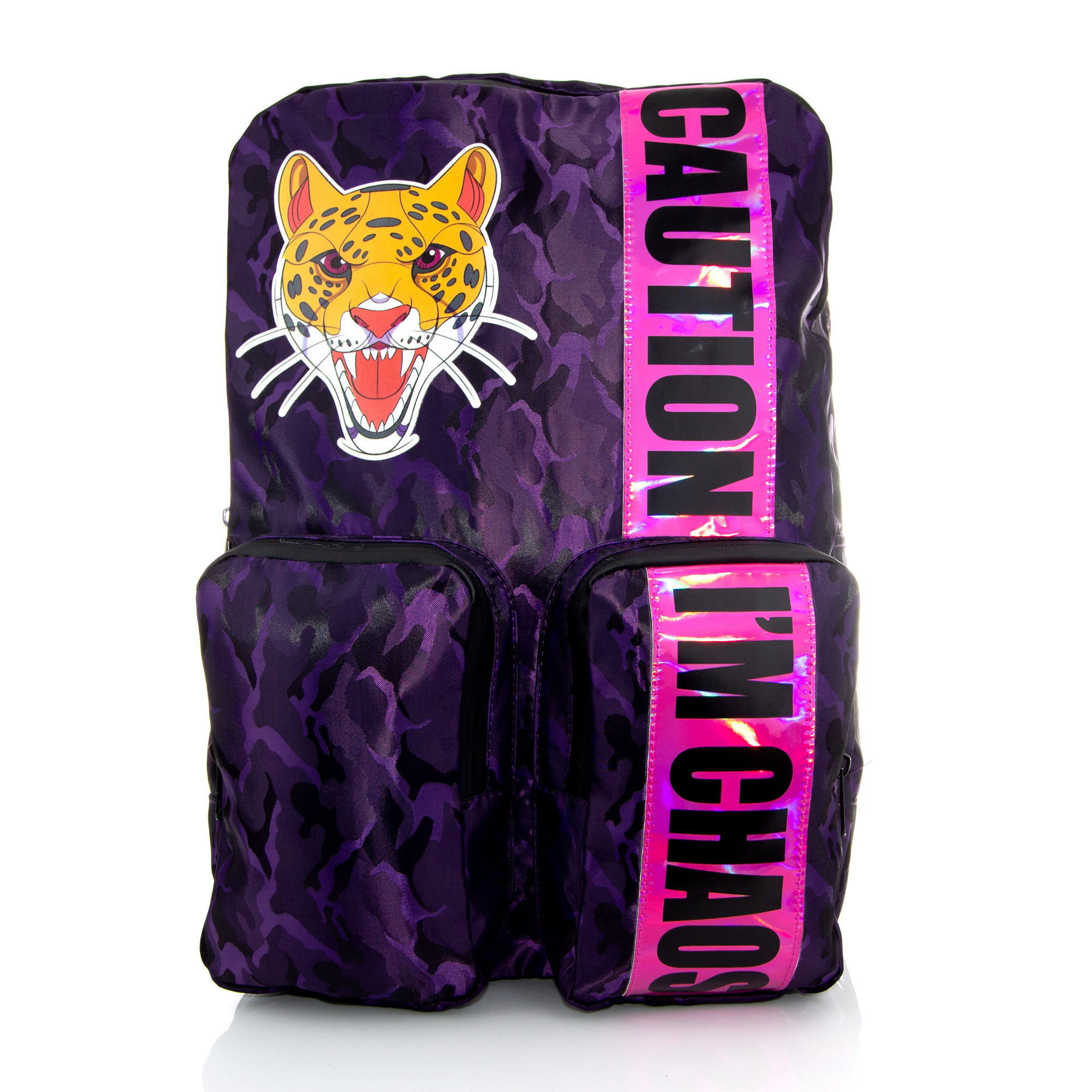 Mochila Los Polinesios "Caution I'm Chaos"