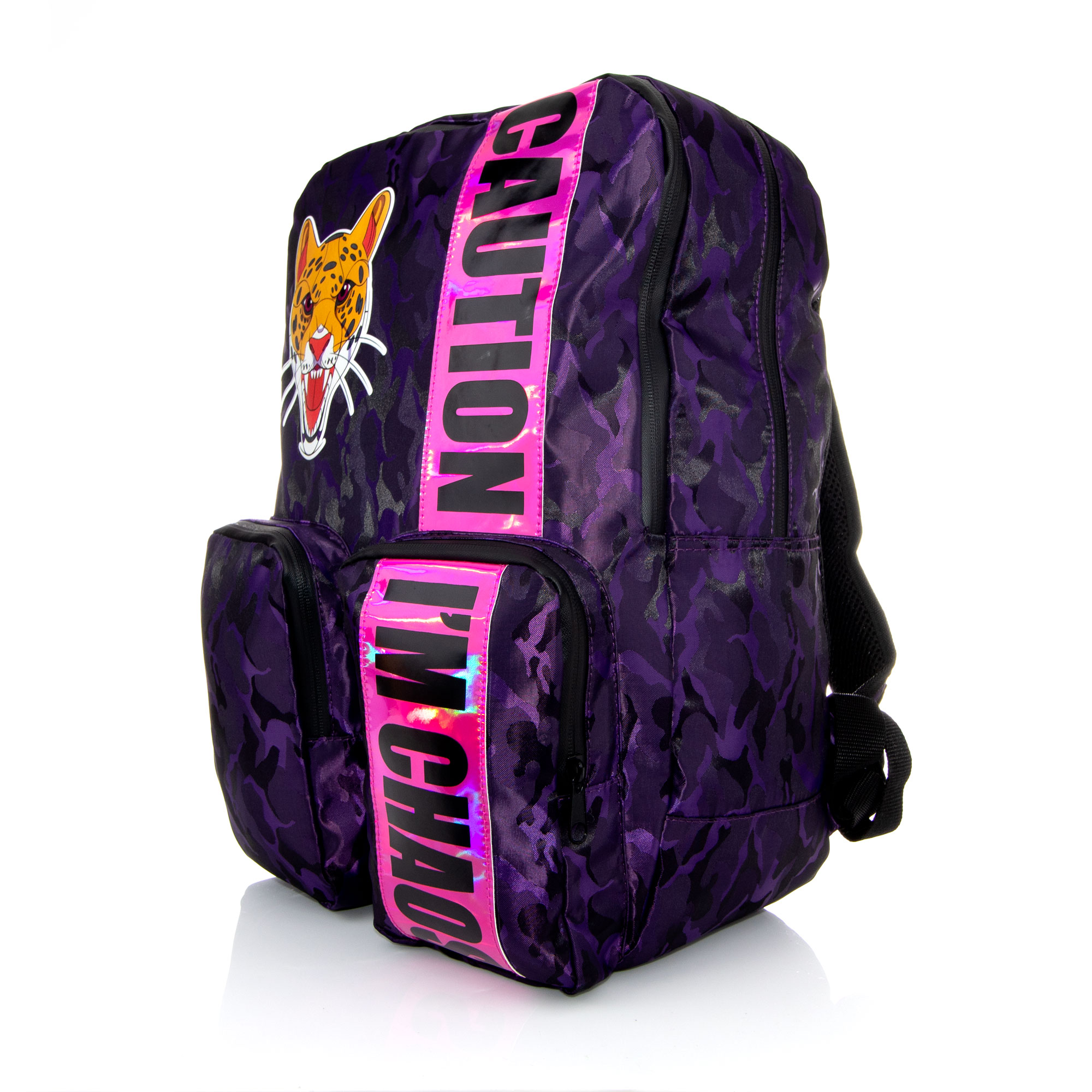 Mochila Los Polinesios "Caution I'm Chaos"