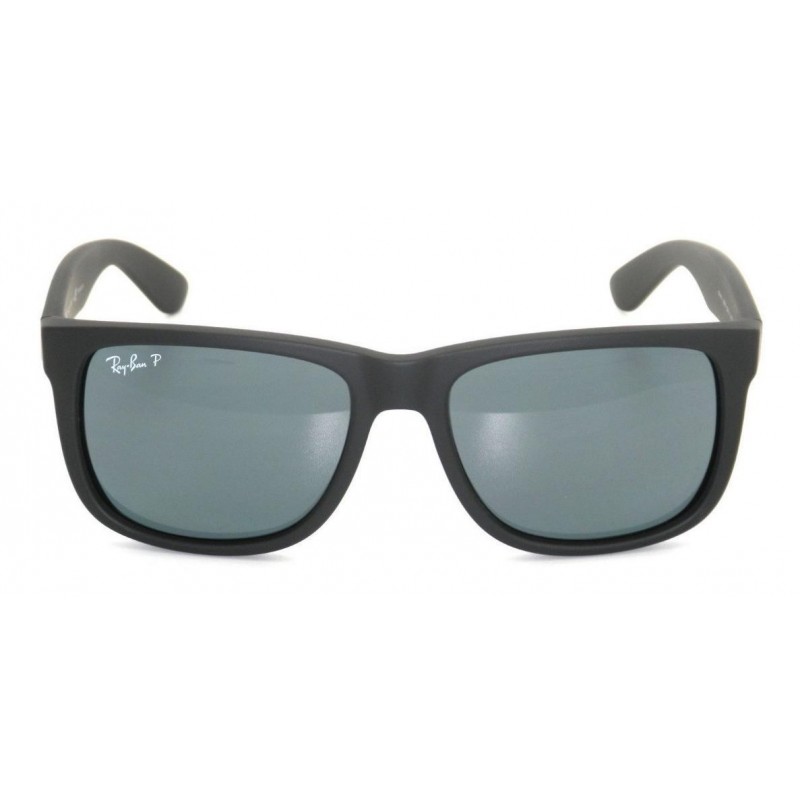Lentes de sol Ray Ban Rb4165 622/2v Justin Azul Polarizado Negro Mate Icon