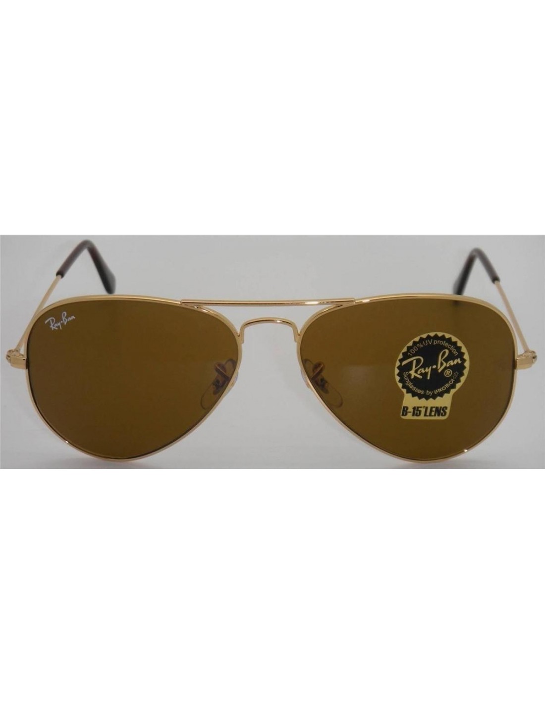 Lentes de sol Ray Ban Rb3025 001/33 Aviator Gota B-15 Clasico Original