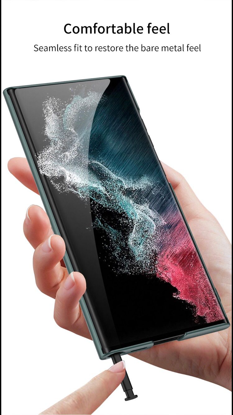 Funda ultra Delgada Negro Completo con Soporte para Samsung Galaxy S24 Ultra