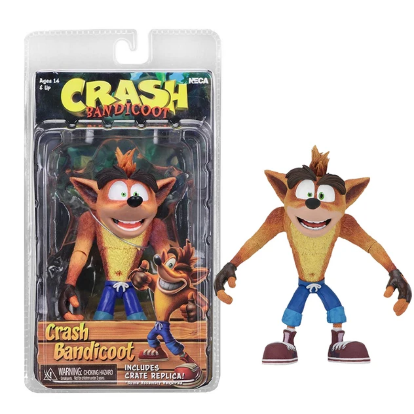 Crash Bandicoot Bandicot Neca Figura Accion Muñeco Juego 