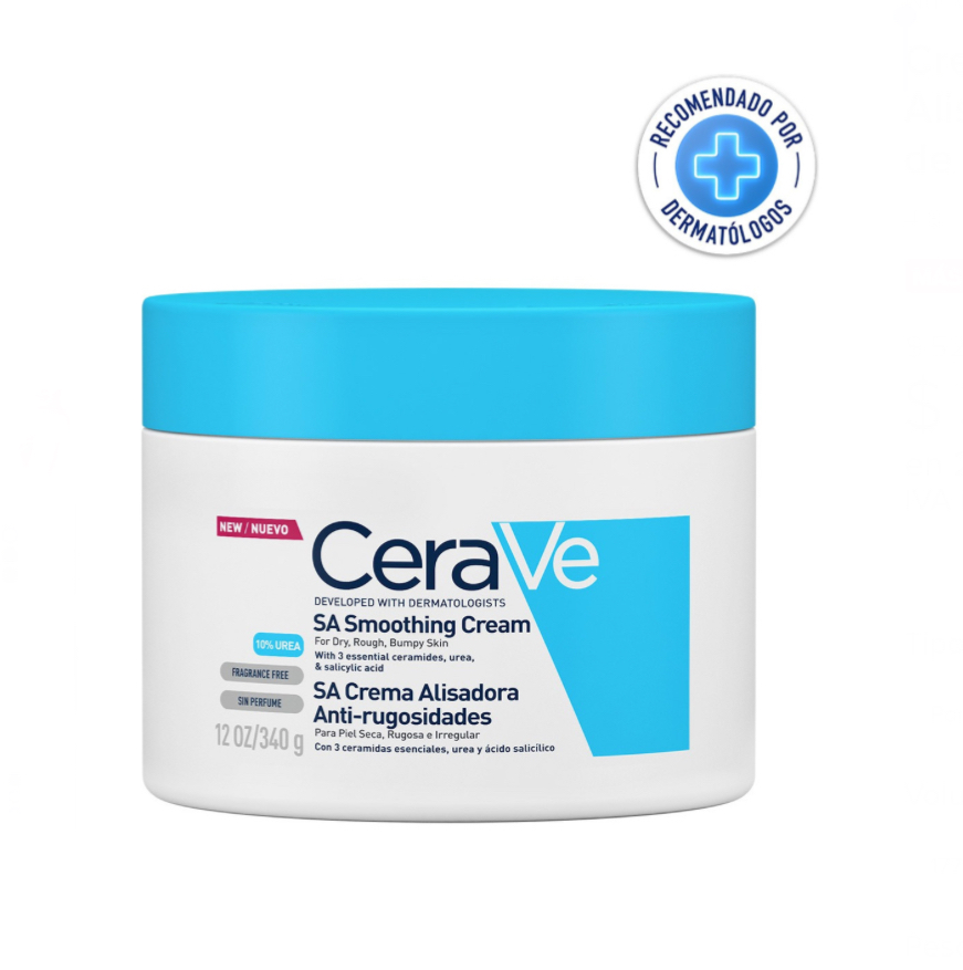 Crema Cerave Con Ácido Salicílico Alisadora Anti-rugosidades Tipo de piel Seca.