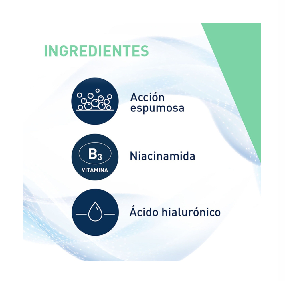 Gel Cerave Limpiador Espumoso Piel Normal A Grasa De 236 Ml.