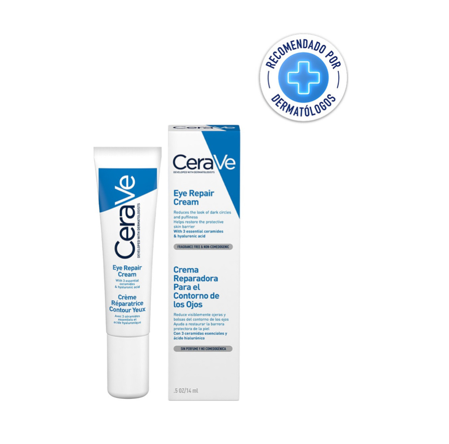 Crema Reparadora Cerave Contorno De Ojos Niacinamida 14 Ml.