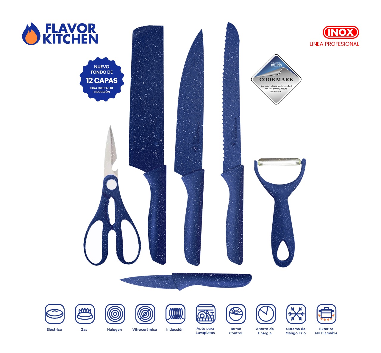 Paquete De 2 Baterías De Cocina Acero Inox Quirúrgico 25pz.