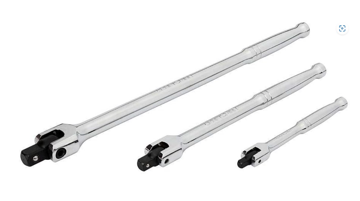 JUEGO DE 3 MANERALES CRAFTSMAN 1/4, 3/8 Y 1/2