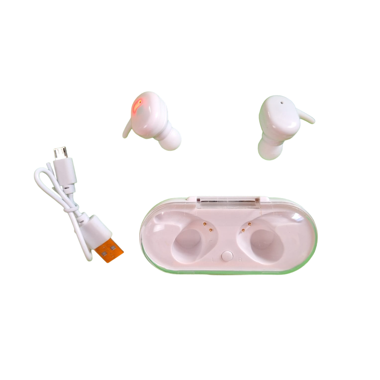 Audífonos Inalámbricos Bluetooth Compatibles Suave Cómodo Color Blanco