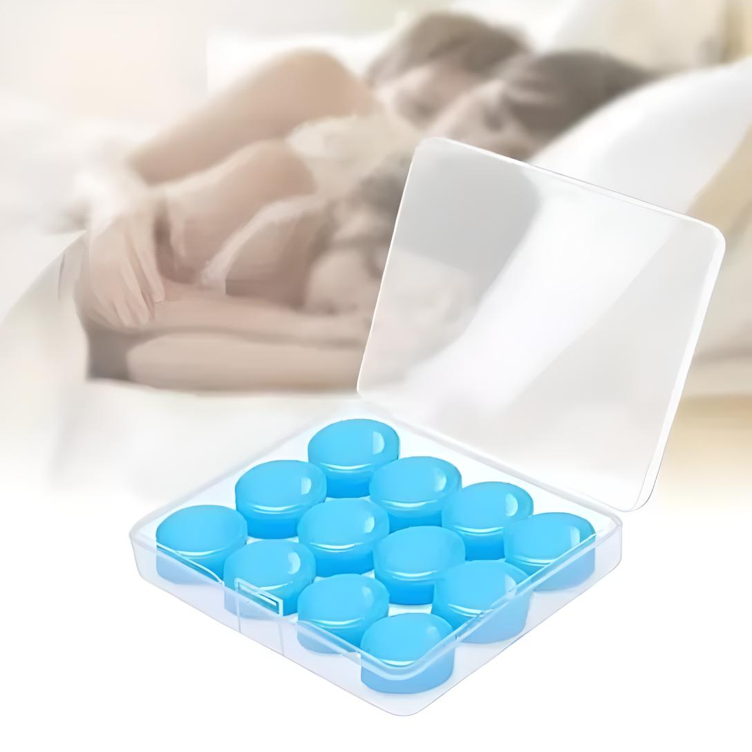 Tapones Para Oídos Reutilizables Silicona Para Dormir 12pcs