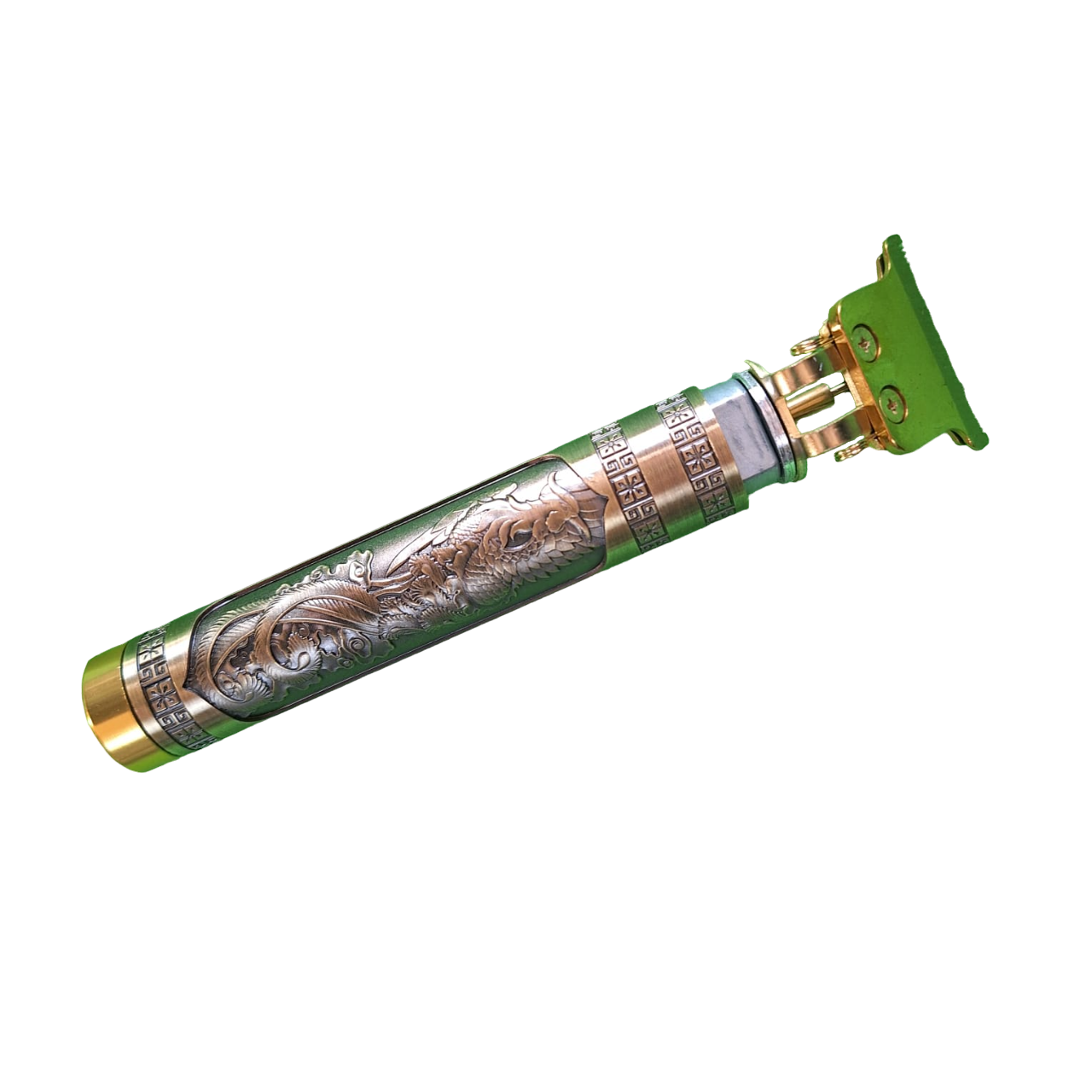 Maquina Para Cortar Cabello Rasurado De Precisión Recargable Color Dorado