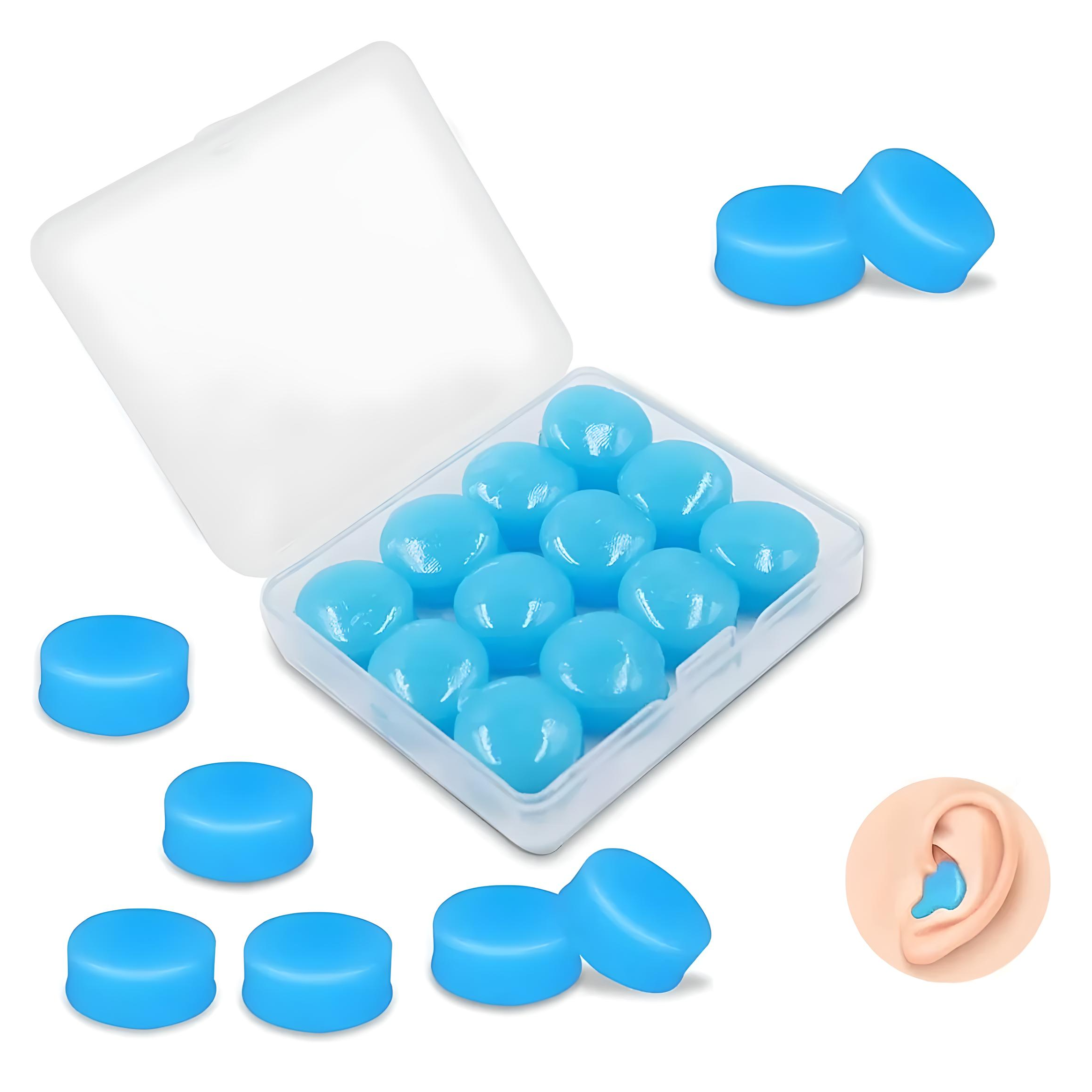 Tapones Para Oídos Reutilizables Silicona Para Dormir 12pcs