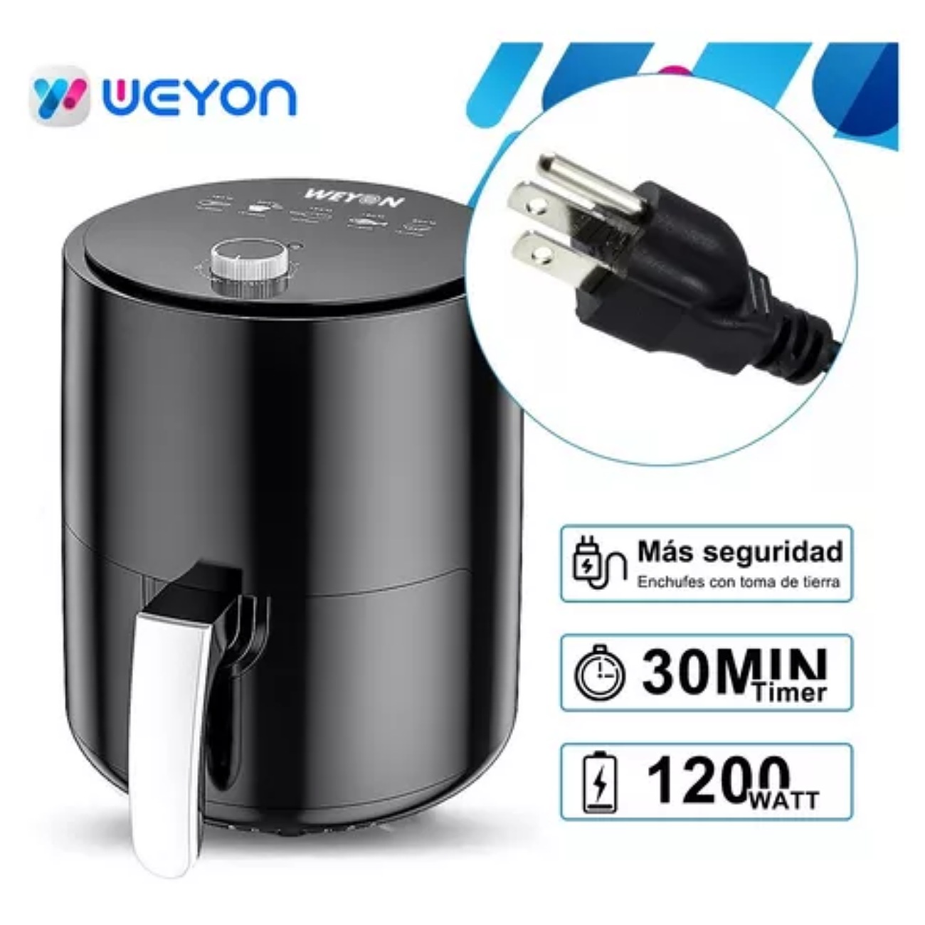Freidora De Aire Weyon 3.5l Sin Aceite Freidora Electrica