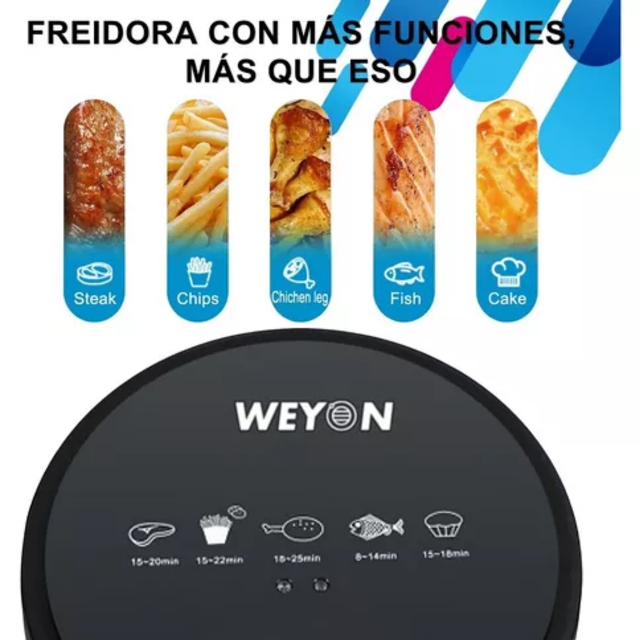 Freidora De Aire Weyon 3.5l Sin Aceite Freidora Electrica