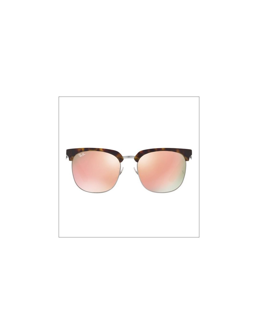Lentes de sol Ray Ban Rb3565d 041/2y Clubmaster Highstreet Rosa Espejo