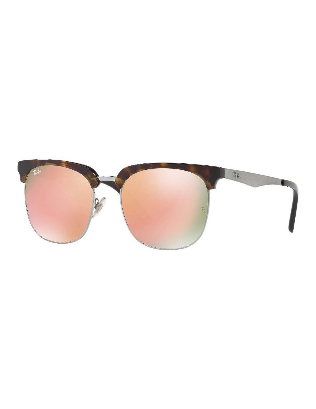 Lentes de sol Ray Ban Rb3565d 041/2y Clubmaster Highstreet Rosa Espejo