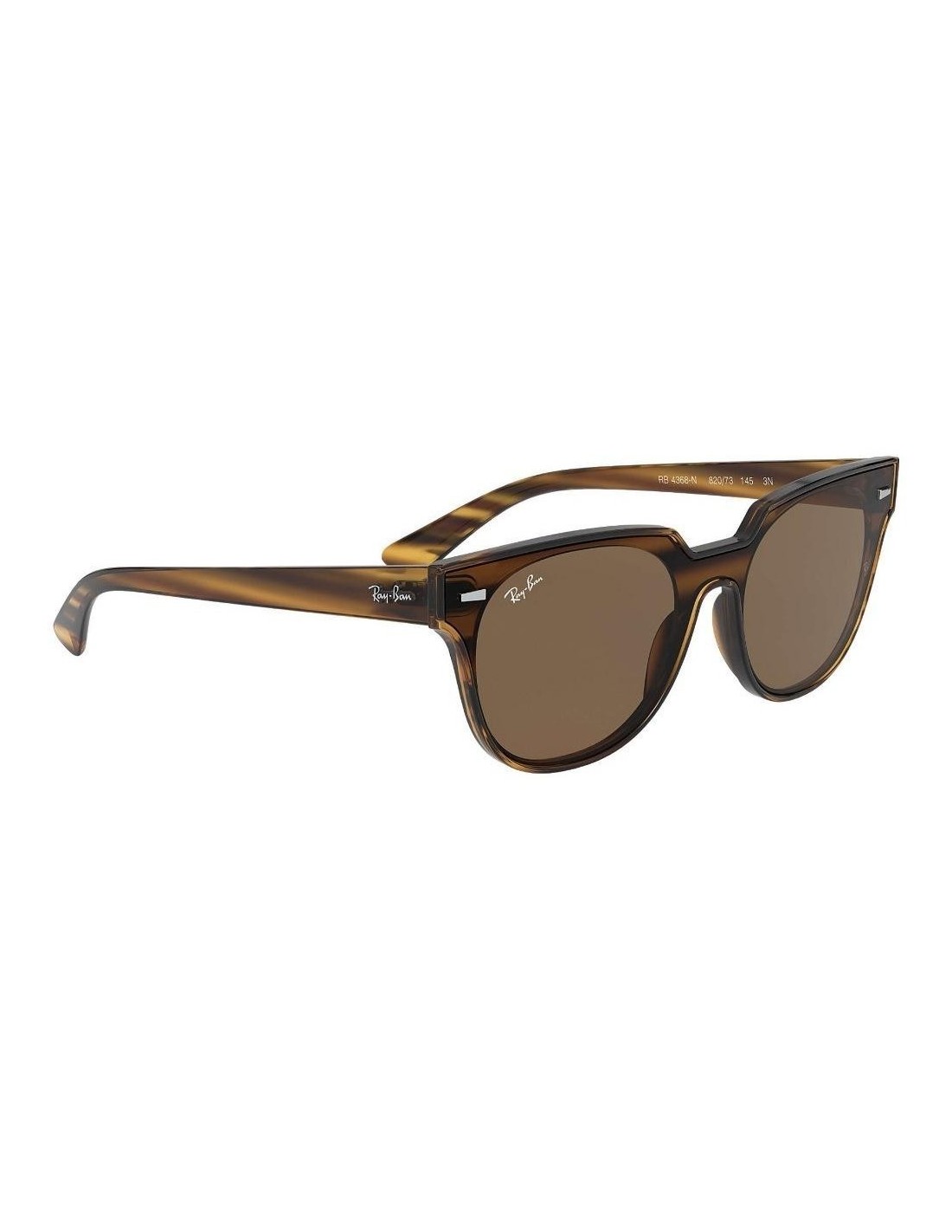 Lentes de sol Ray Ban Rb4368n 820/73 Meteor Blaze Carey Cafe B-15 Clasico 