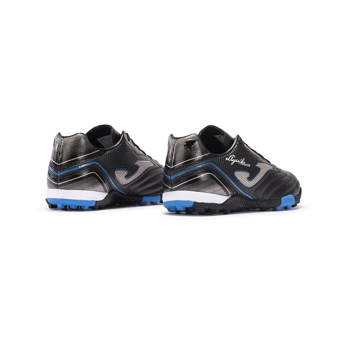 Tenis Joma Futbol Rapido Aguila 2301 Turf Negro/Oro.