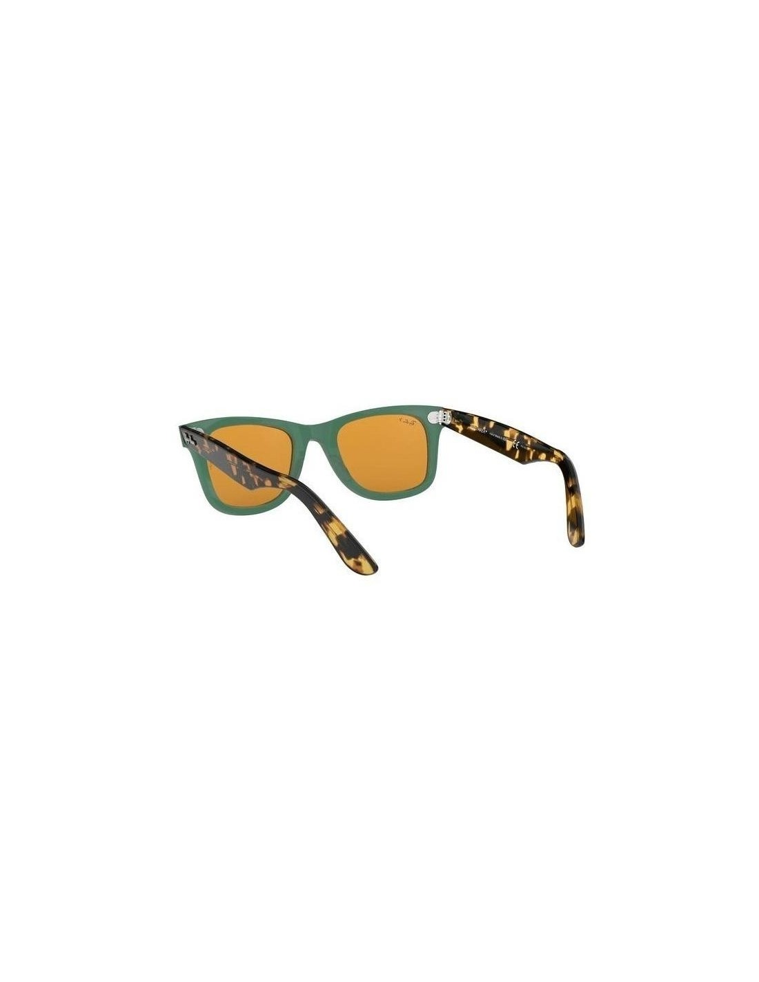 Lentes de sol Ray Ban Rb2140 1240N9 Wayfarer Verde Cafe Carey Polarizado
